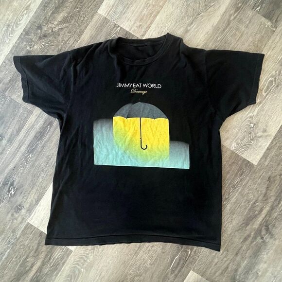 JIMMY EAT WORLD MENS DAMAGE SLIM FIT T-SHIRT - Picture 2 of 9